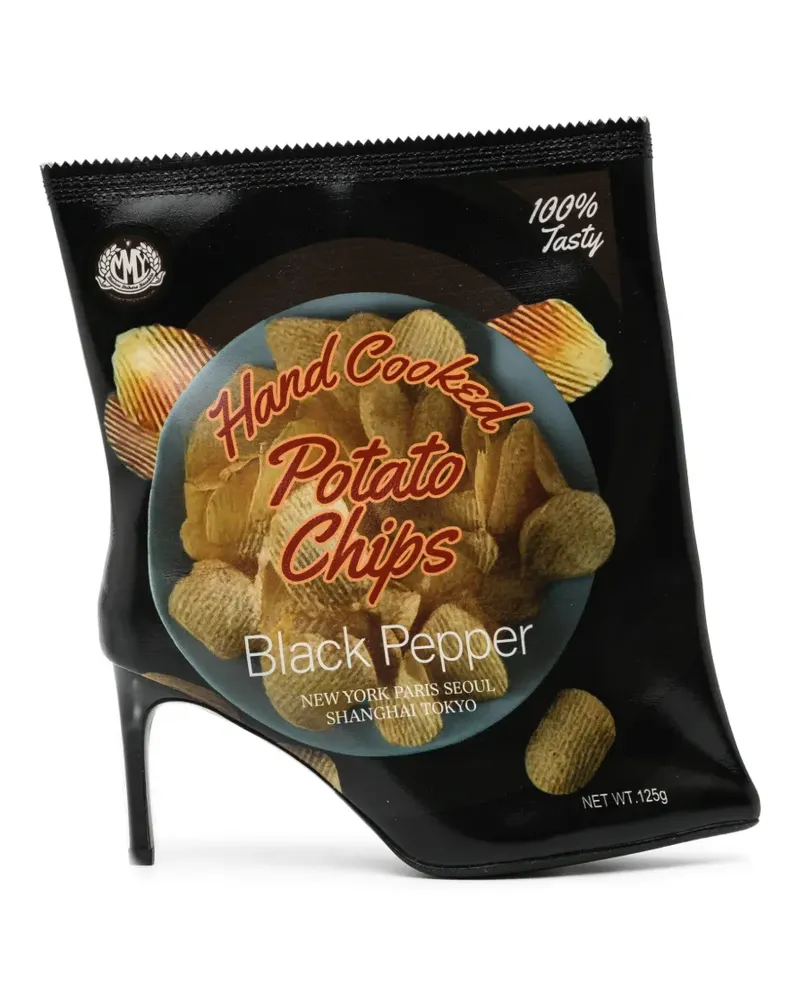 MIHARAYASUHIRO Stiefel mit grafischem Print 80mm - Schwarz Schwarz