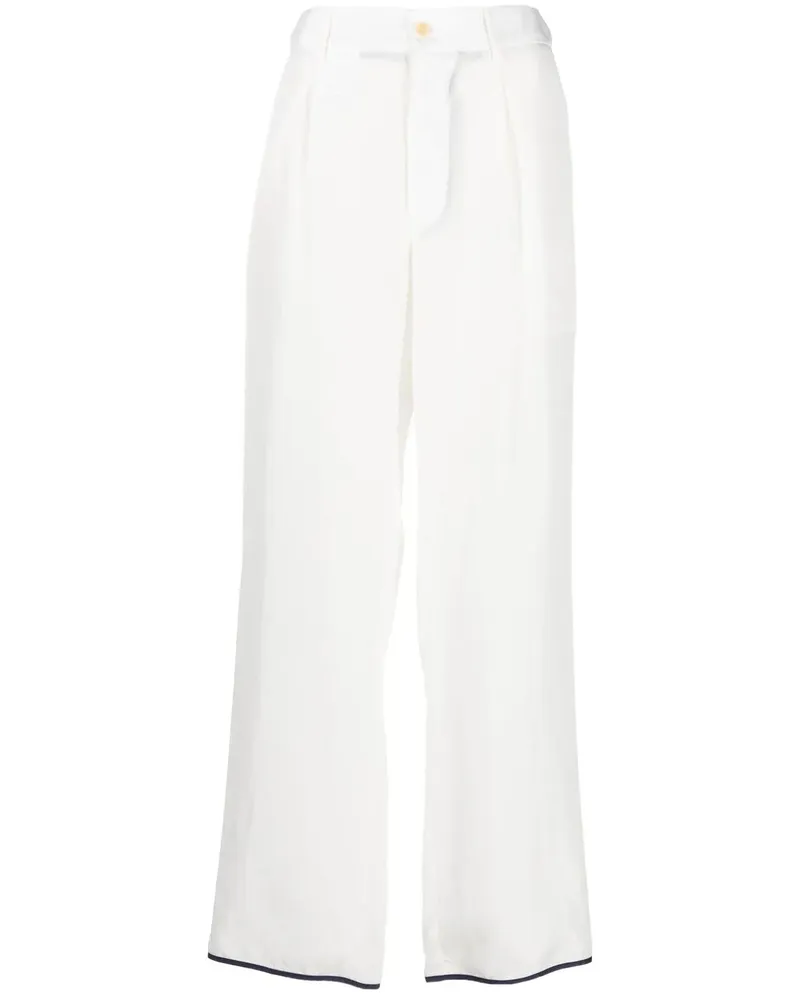 Jejia Hose mit Kontrastdetails - Weiß Weiß