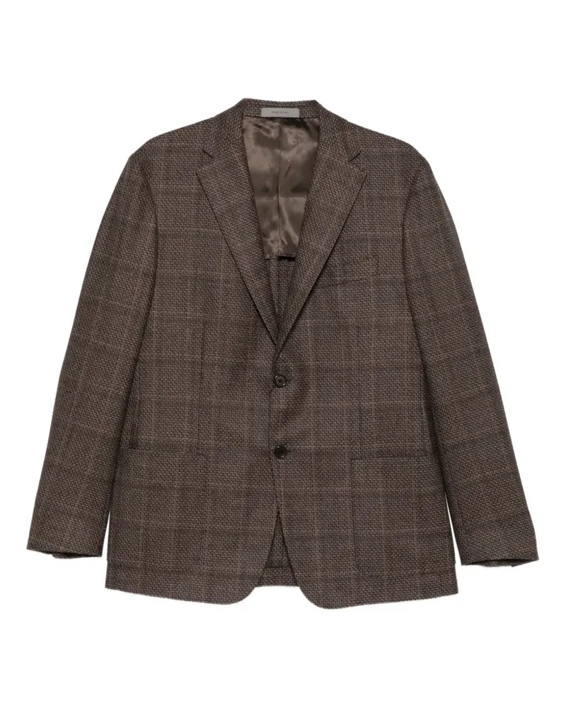 Corneliani Sakko mit Karomuster - Braun Braun