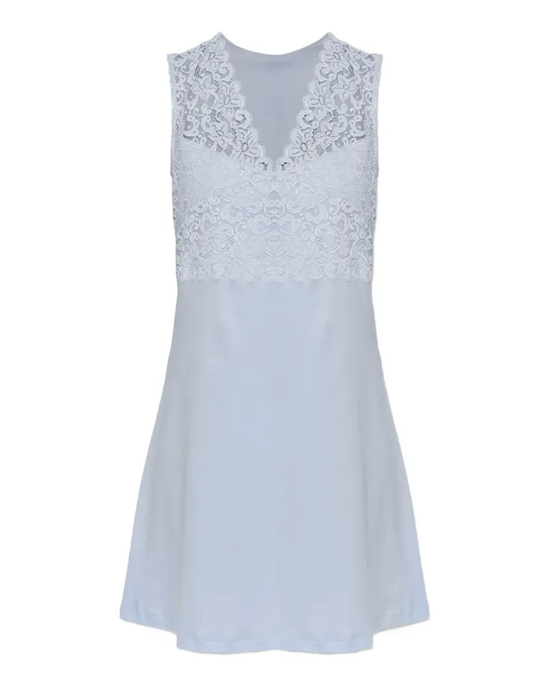 Hanro Moments lace-trim nightdress - Blau Blau