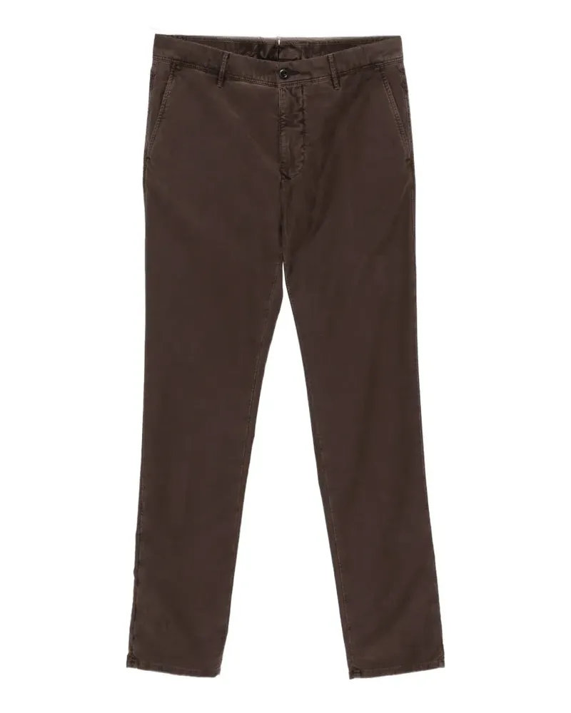 Incotex button-fastening chinos - Braun Braun