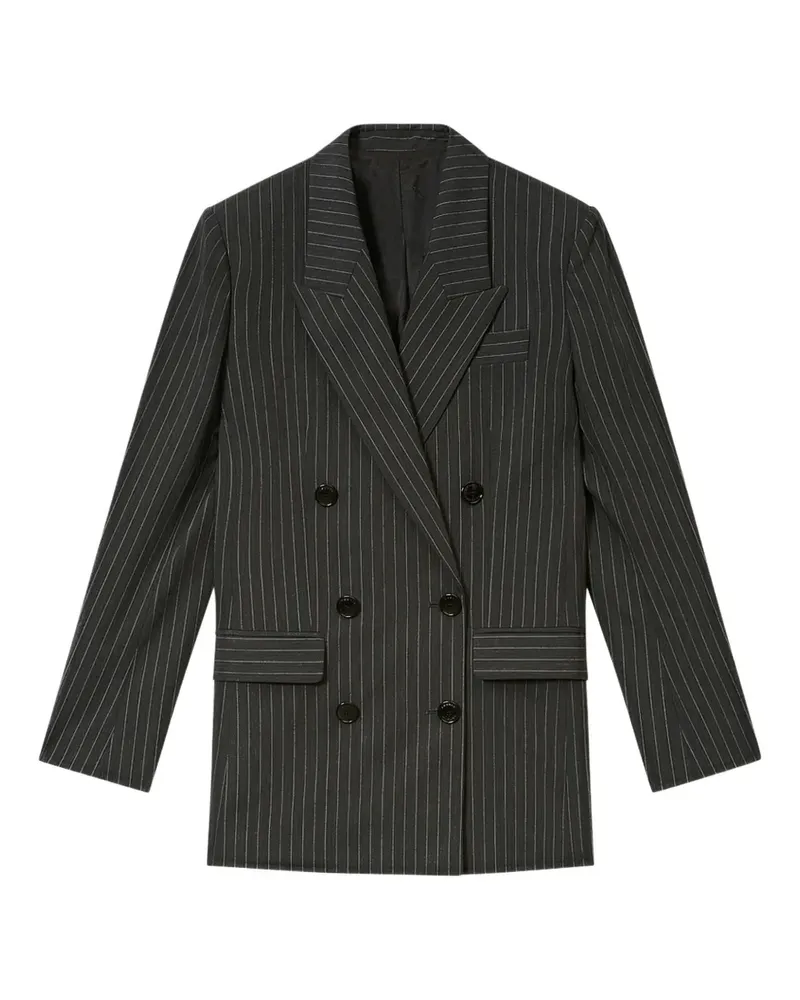 Isabel Marant Doppelreihiger Blazer mit Nadelstreifen - Grau Grau