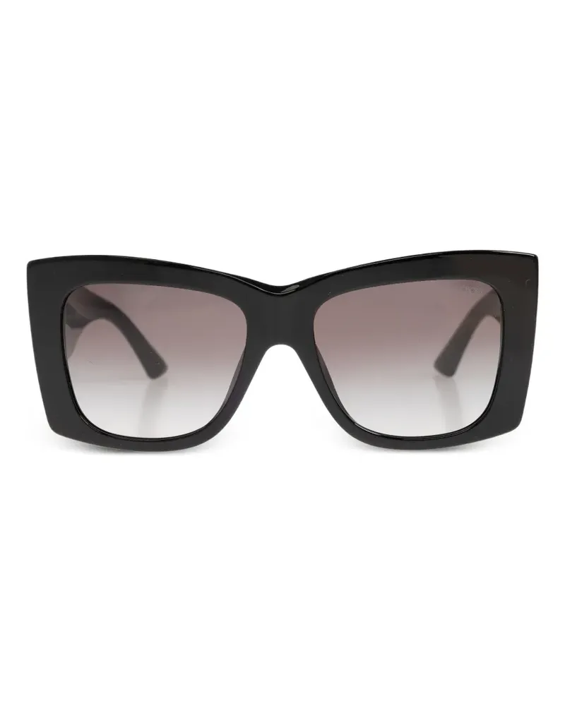 Jimmy Choo square logo sunglasses - Schwarz Schwarz