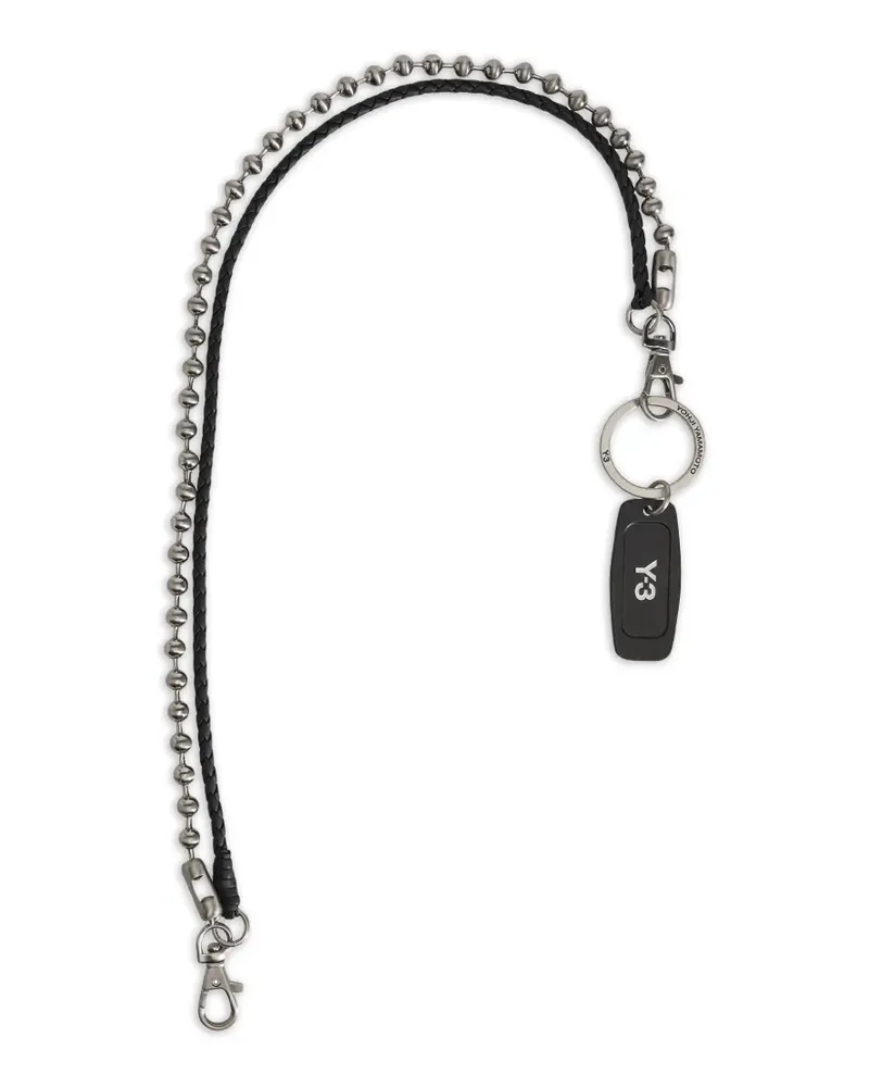 Y-3 Schlüsselanhänger mit Logo - Silber Silber