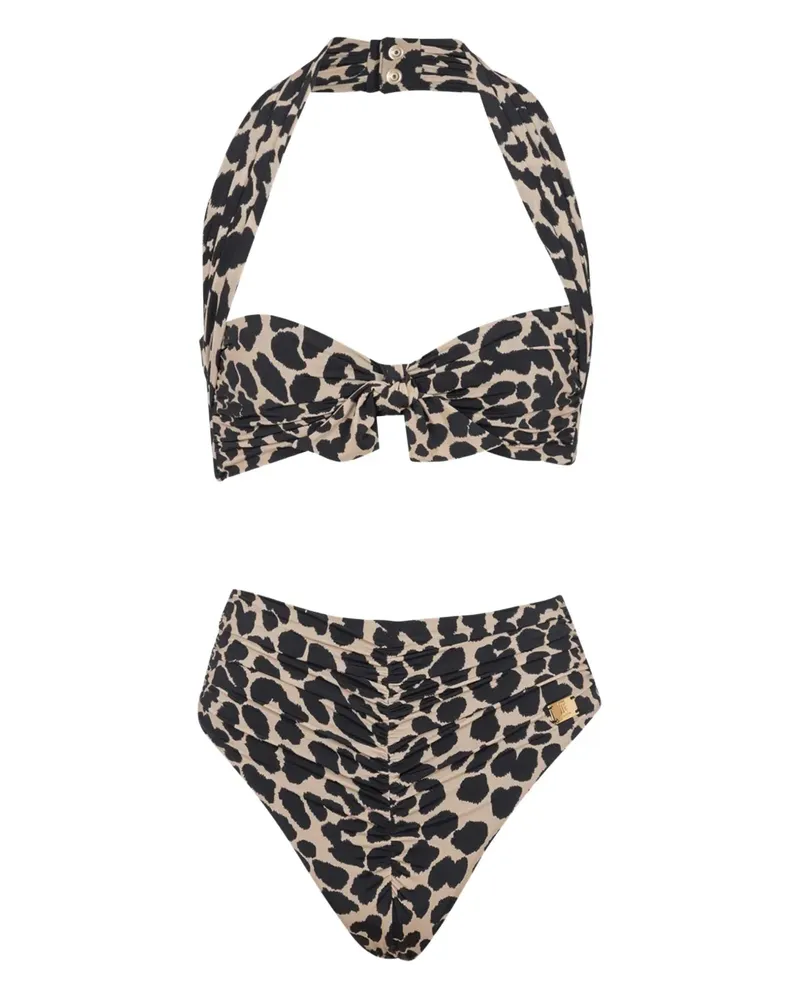 Balmain Bikini mit Leoparden-Print - Nude Nude