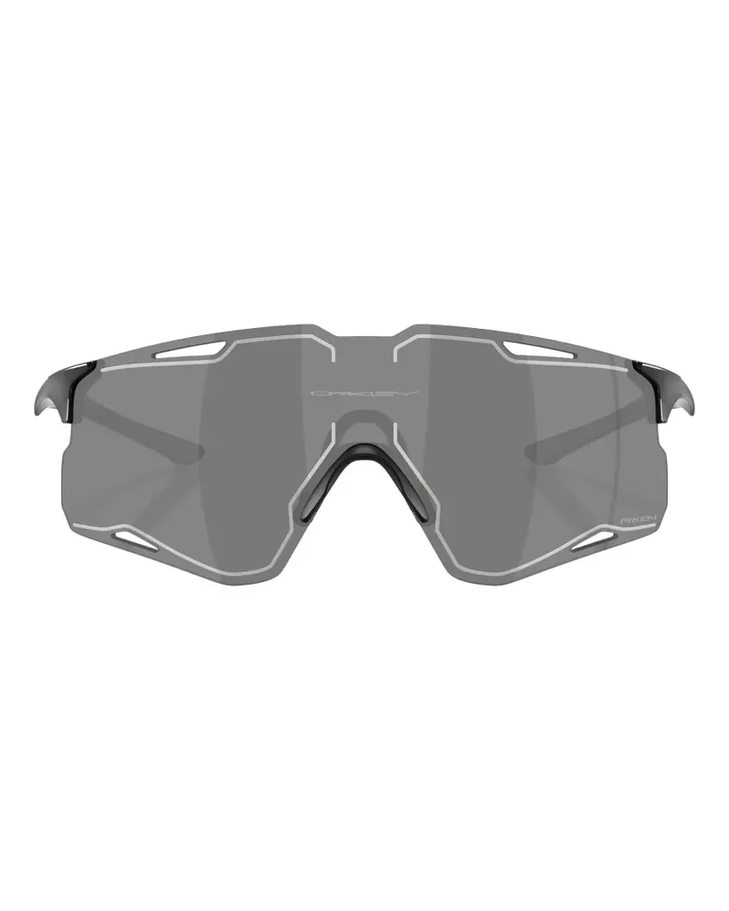 Oakley Cybr Lightning Sonnenbrille mit geometrischem Gestell - Schwarz Schwarz