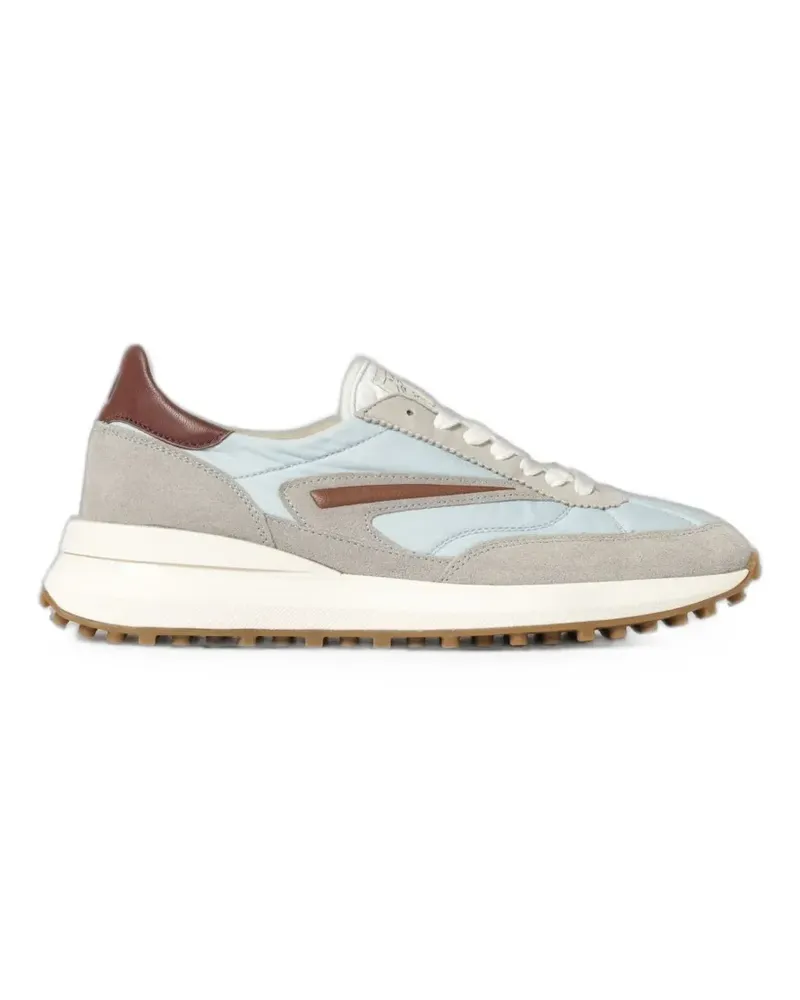 D.A.T.E. Athleta Sneakers mit Einsätzen - Blau Blau