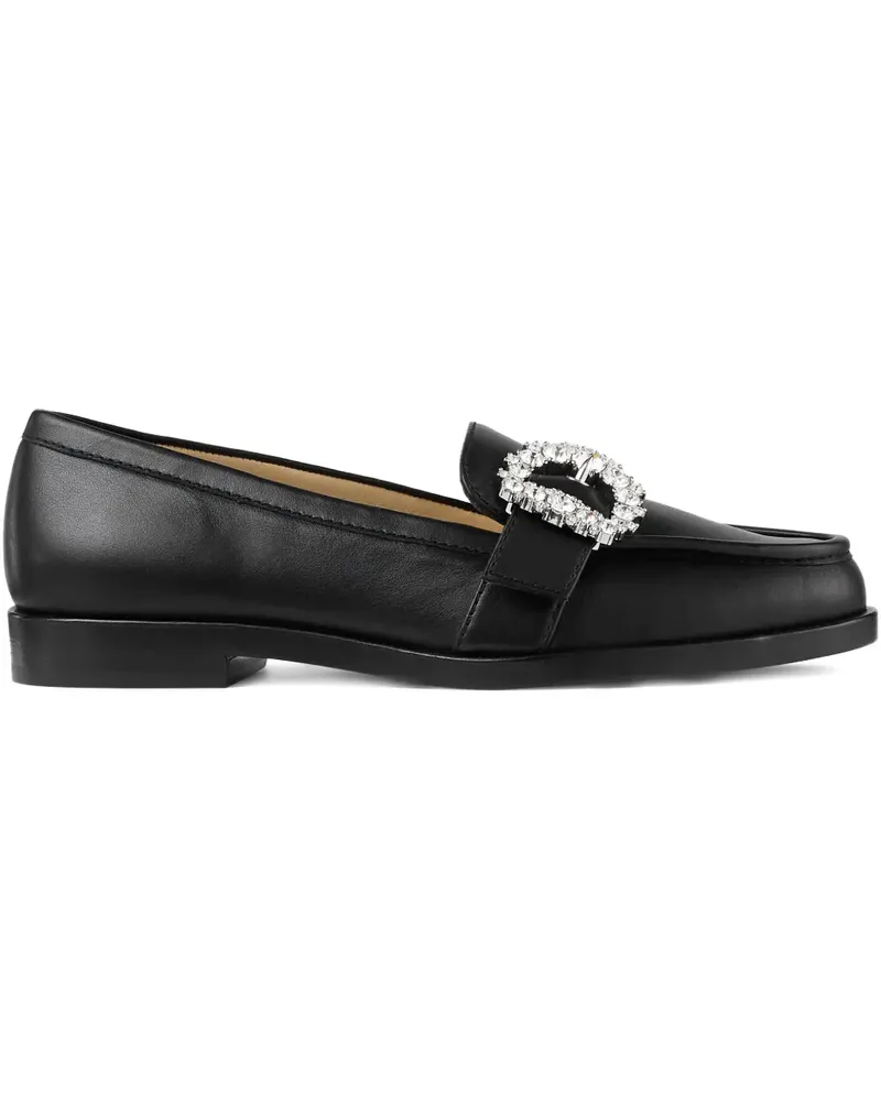 Jimmy Choo Loafer mit verzierter Schnalle - Schwarz Schwarz