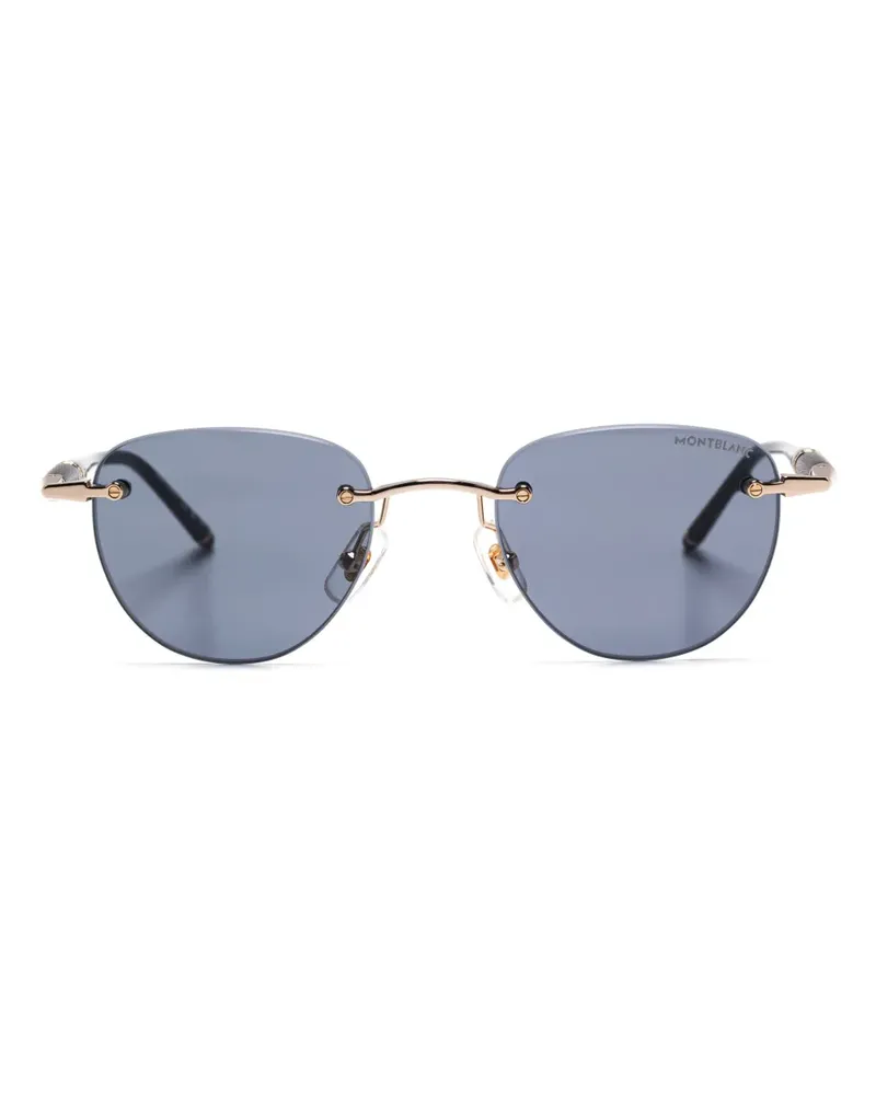 Montblanc Rahmenlose Sonnenbrille - Schwarz Schwarz