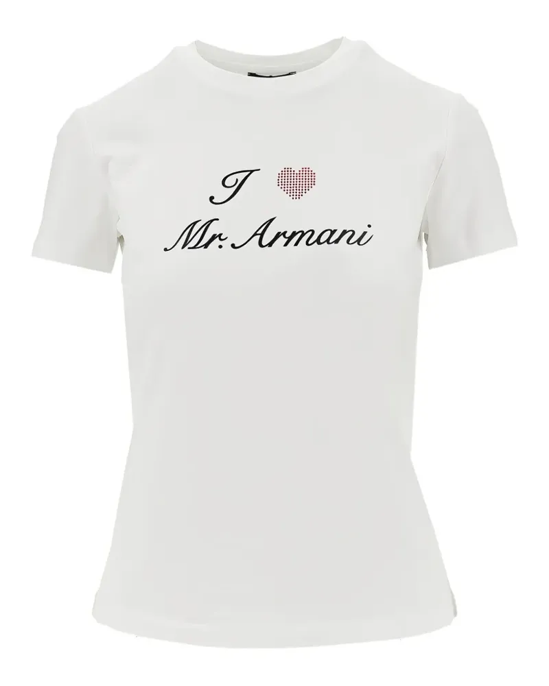 Emporio Armani T-Shirt mit Print - Weiß Weiß
