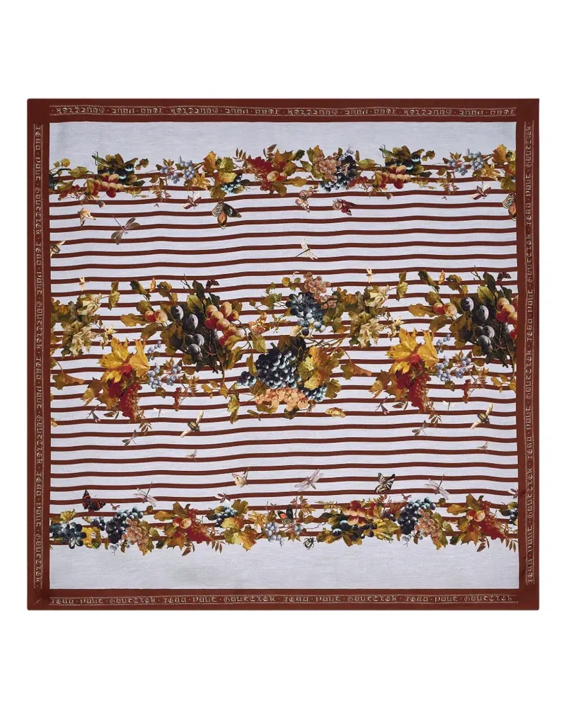 Jean Paul Gaultier Marinière Raisins scarf - Nude Nude