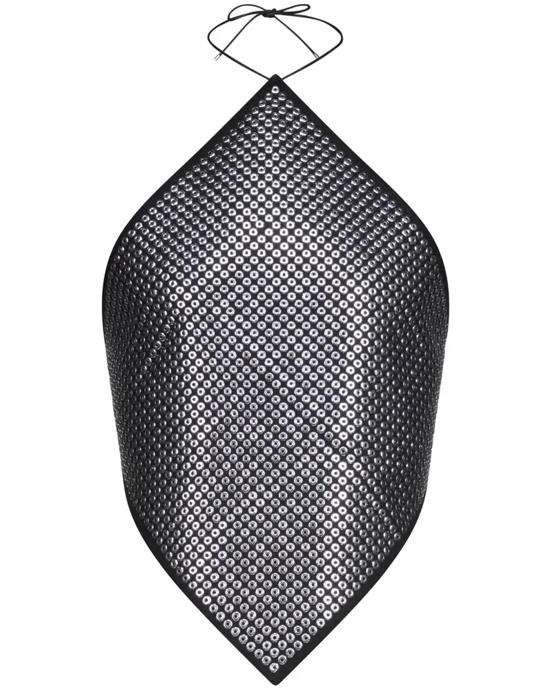 Ludovic de Saint Sernin Oberteil aus Denim - Schwarz Schwarz