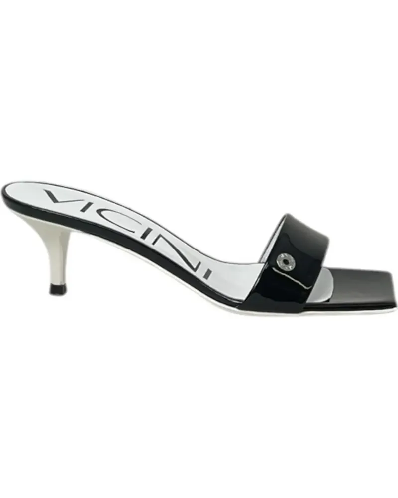Vicini Sandalen mit eckiger Kappe - Schwarz Schwarz