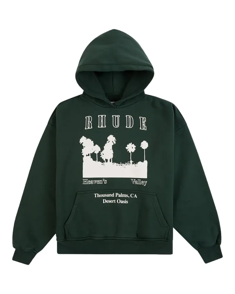 RHUDE thousand palms hoodie - Grün Grün