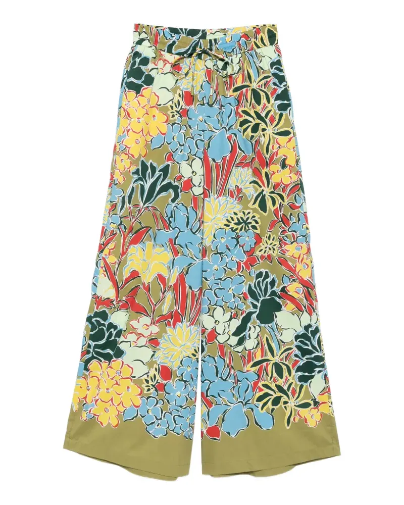 ALEMAIS Solstice floral-print palazzo pants - Grün Grün