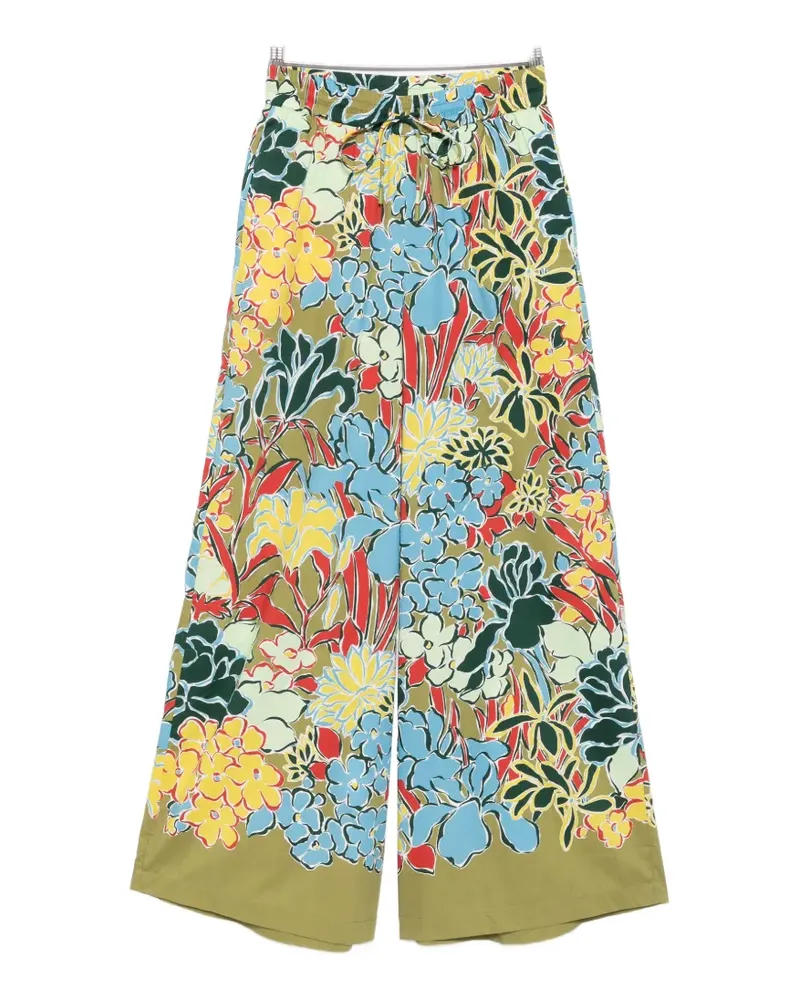 ALEMAIS Solstice floral-print palazzo pants - Grün Grün