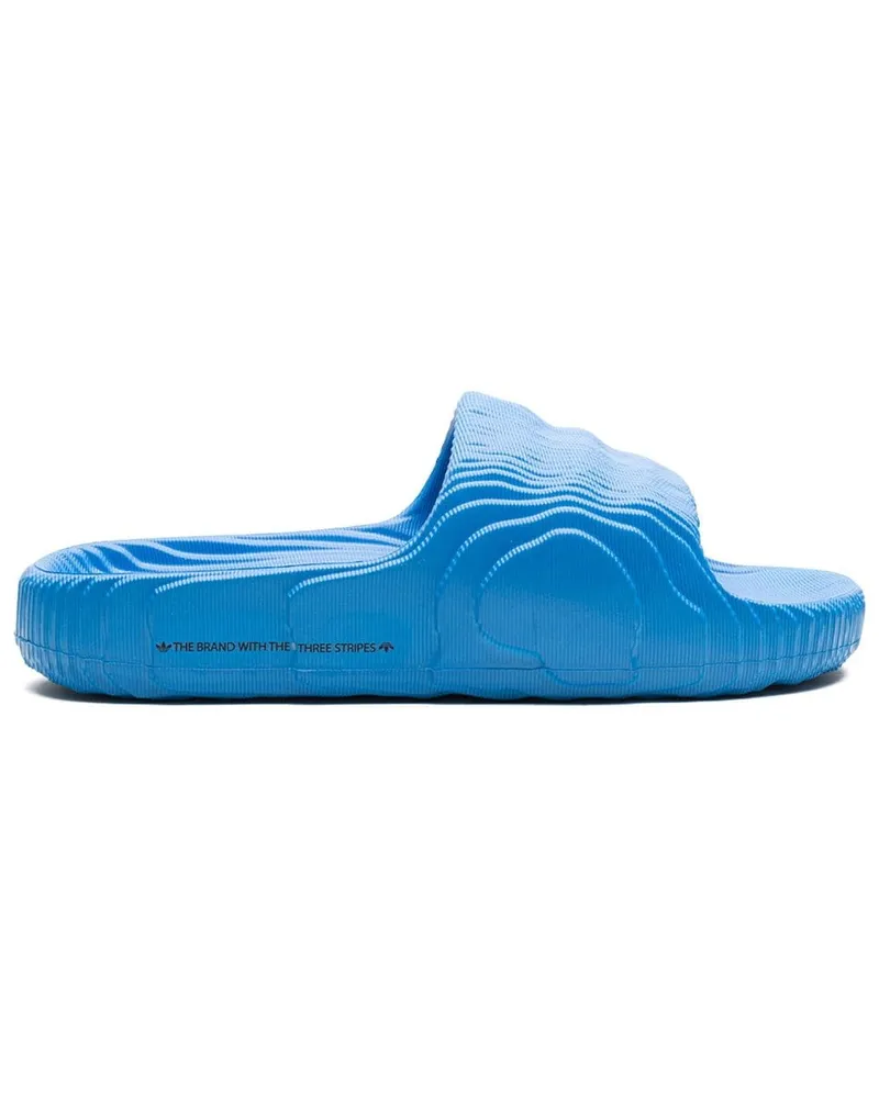 adidas Adilette 22 Bright Blue Pantoletten - Blau Blau
