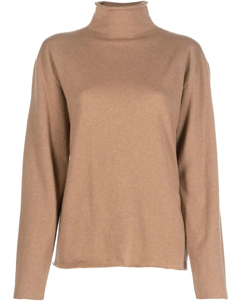 Jil Sander Strickpullover mit Stehkragen - Nude Nude