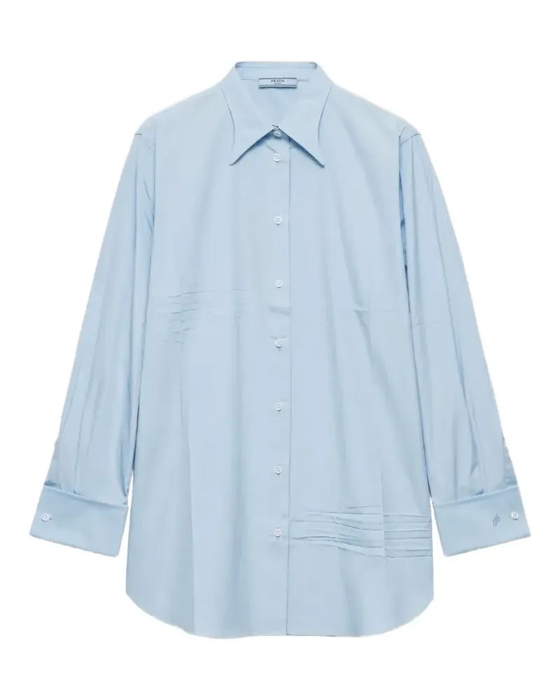 Prada Popeline-Hemd - Blau Blau