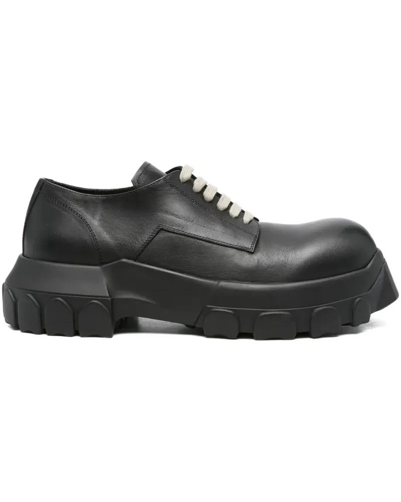 Rick Owens Bozo Tractor Schnürschuhe - Schwarz Schwarz