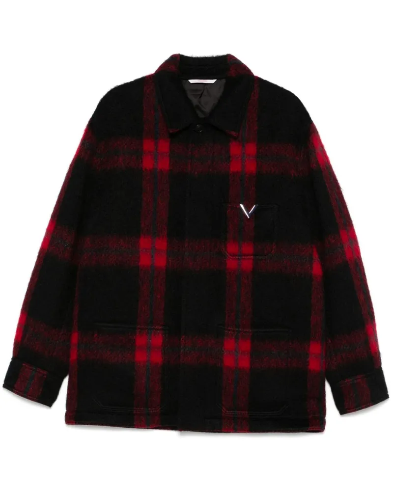Valentino Garavani Karierte Jacke - Schwarz Schwarz
