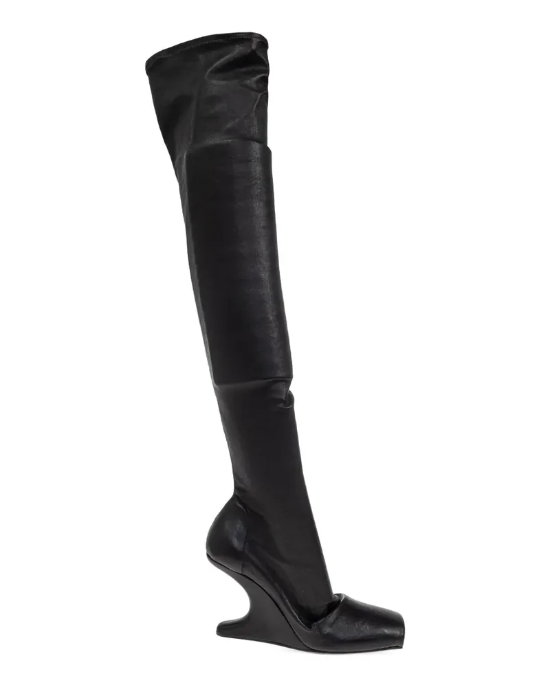 Rick Owens Overknee-Stiefel - Schwarz Schwarz