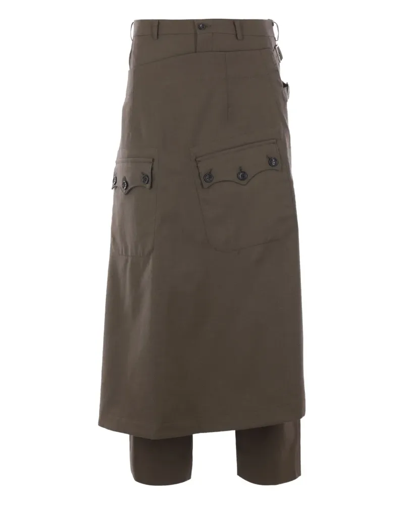 Comme des Garçons wrap-detail trousers - Braun Braun
