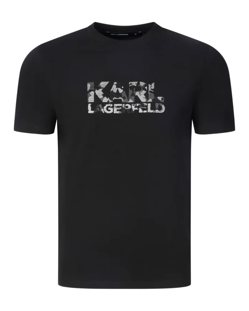 Karl Lagerfeld T-Shirt mit Logo-Print - Schwarz Schwarz