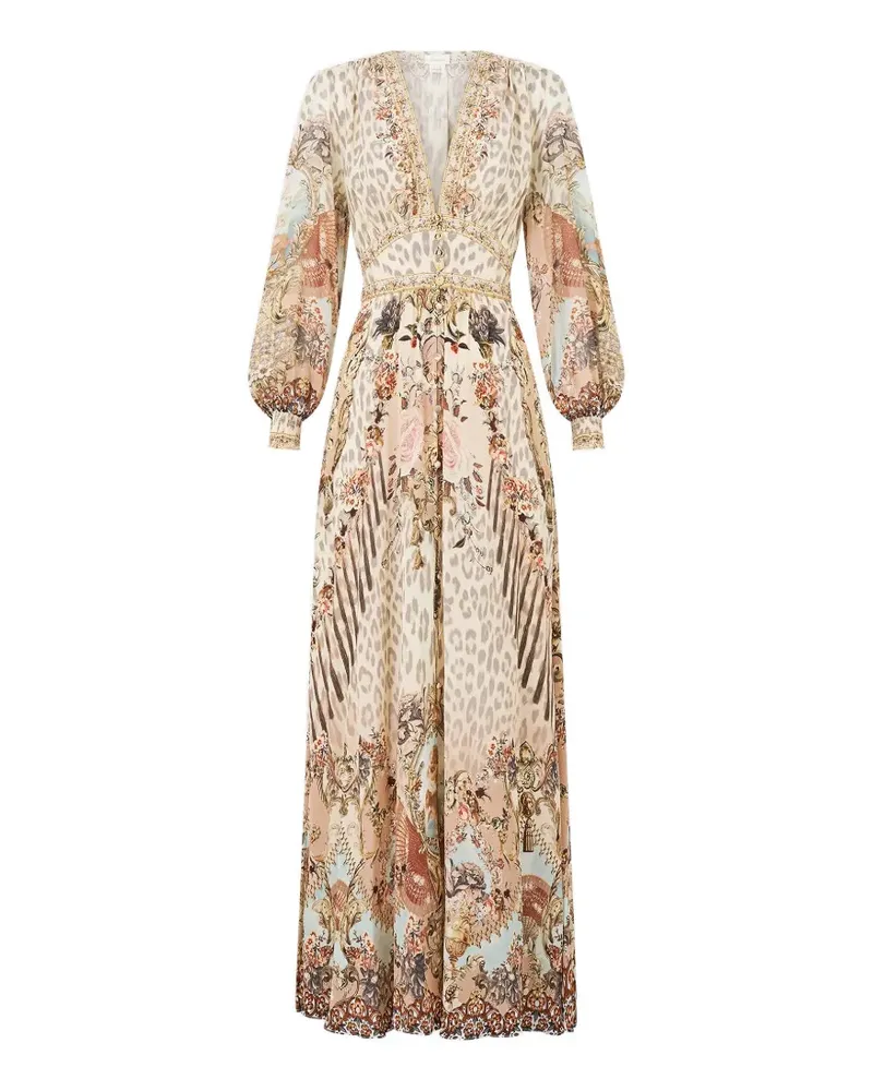 Camilla Aranjuez Animalia button-down dress - Nude Nude