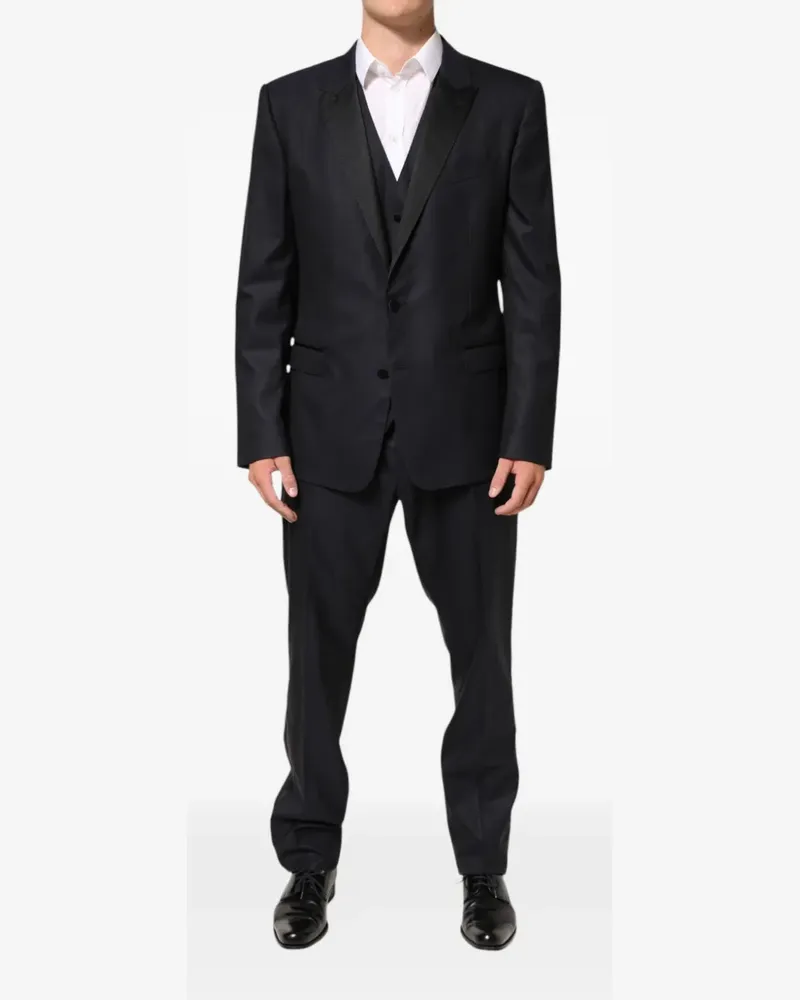 Dolce & Gabbana Geblümter 'Martini' Jacquard-Anzug - Grau Grau