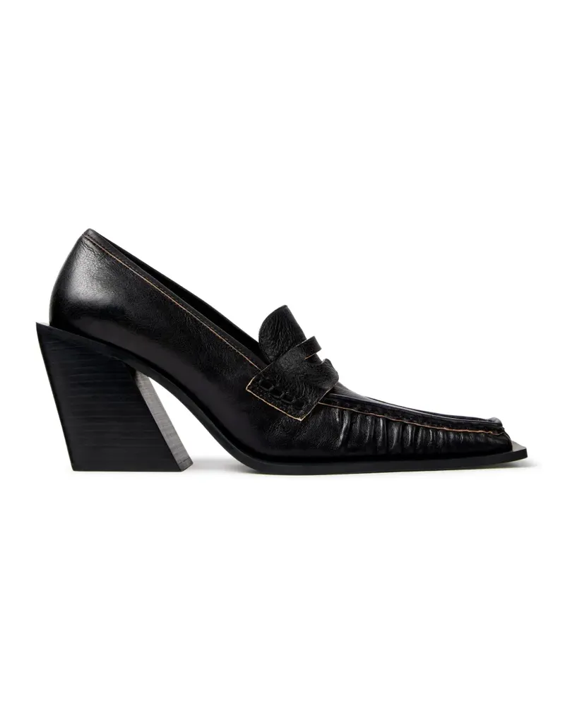 Camper Escandalo Loafer aus Leder mit Absatz - Schwarz Schwarz