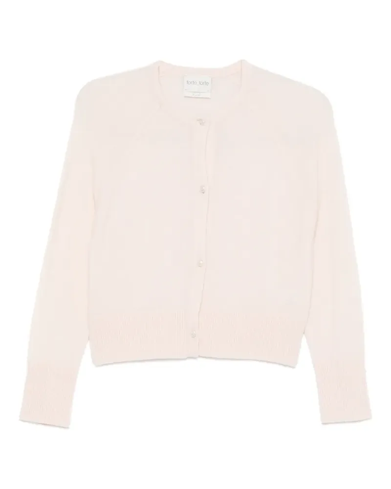 forte_forte Geknöpfter Cardigan - Rosa Rosa