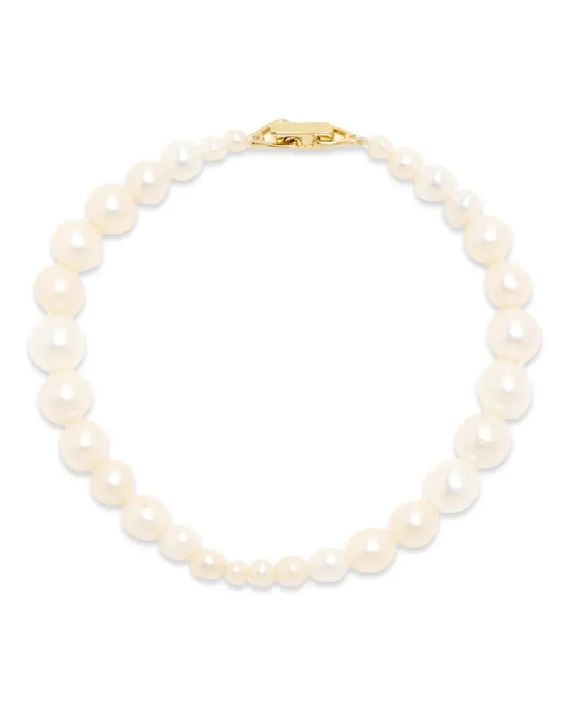 RAGBAG Olga Perlenarmband - Weiß Weiß