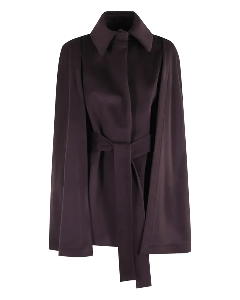 Federica Tosi Cape mit Gürtel - Violett Violett