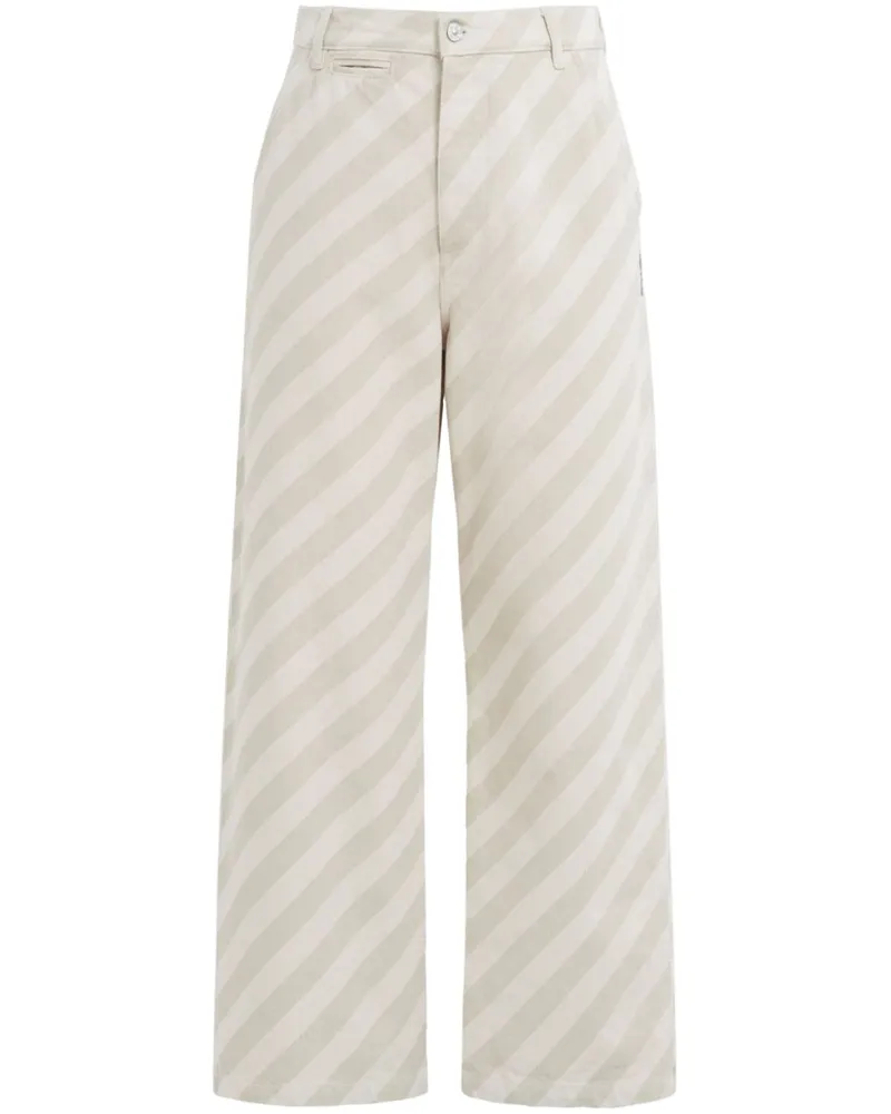 Marni Gestreifte Hose - Nude Nude
