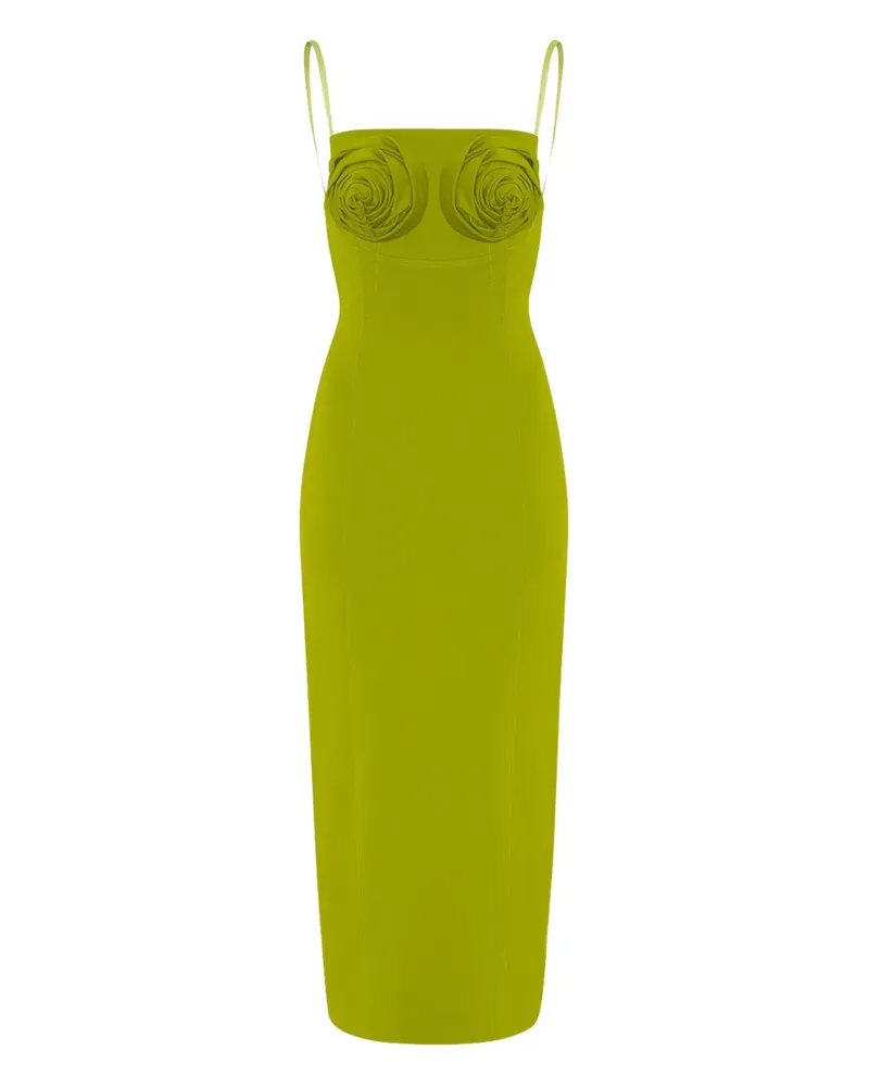 Jean Paul Gaultier Verziertes Midikleid - Grün Grün