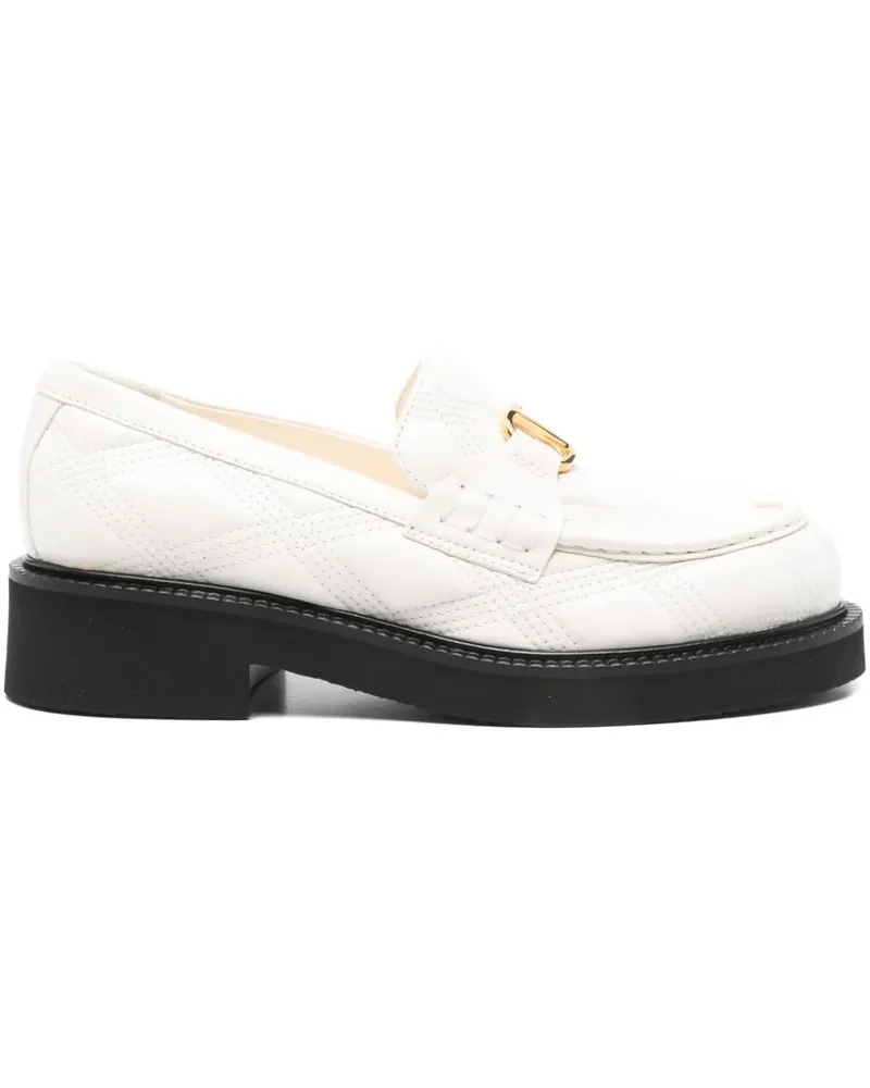 Valentino Garavani Gesteppte Loafer mit VLogo Signature - Weiß Weiß