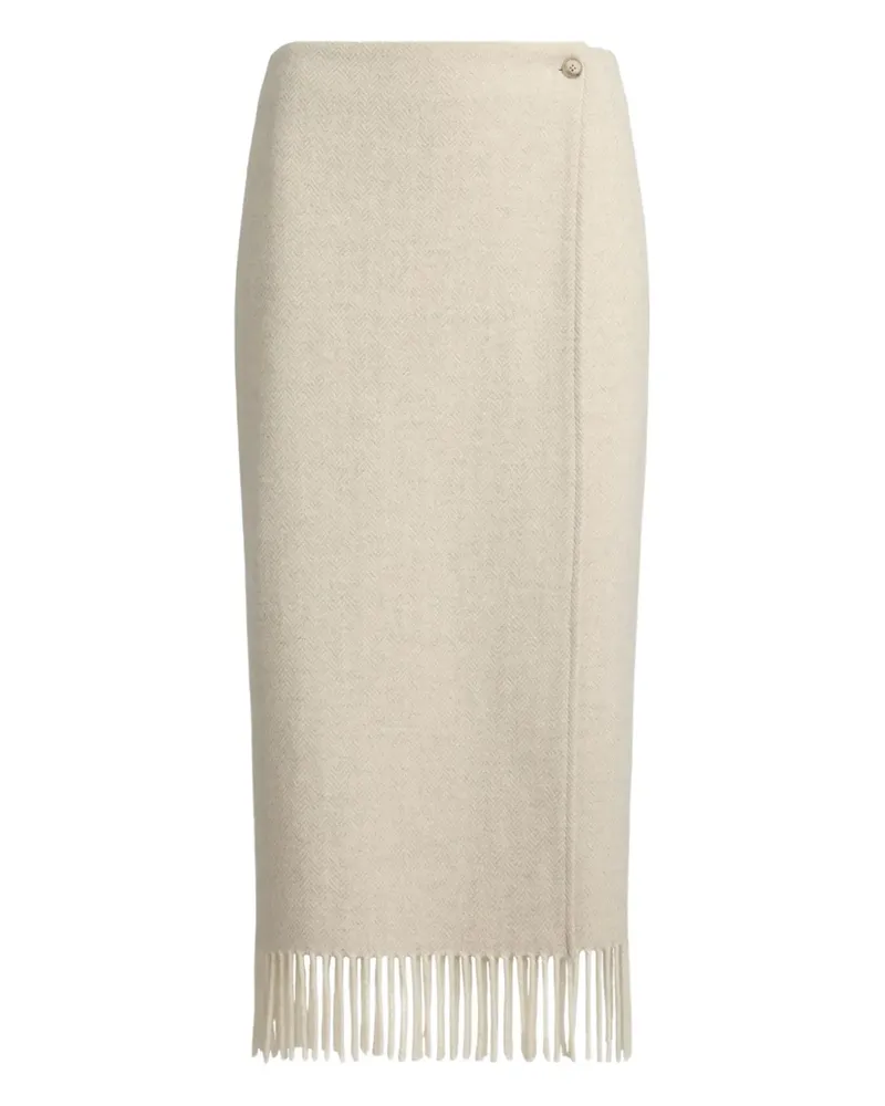 Ralph Lauren Rock mit Fischgrätenmuster - Nude Nude
