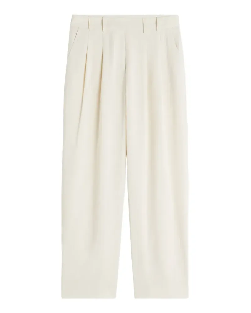Kitsuné pleated wide-leg trousers - Nude Nude