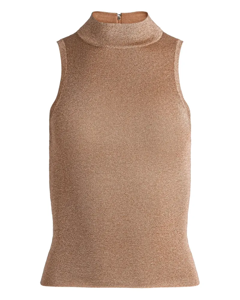 Alice + Olivia Darcey Tanktop im Metallic-Look - Nude Nude