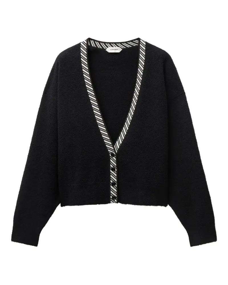 Versace Cardigan mit Streifen - Schwarz Schwarz