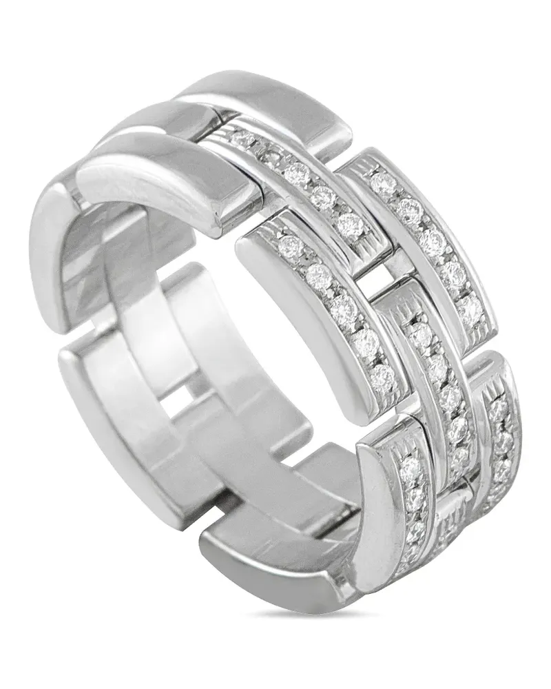 Cartier Maillon Panthre diamond white gold ring - Silber Silber