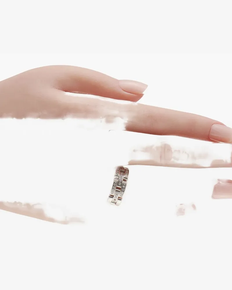 Cartier Maillon Panthre diamond white gold ring - Silber Silber