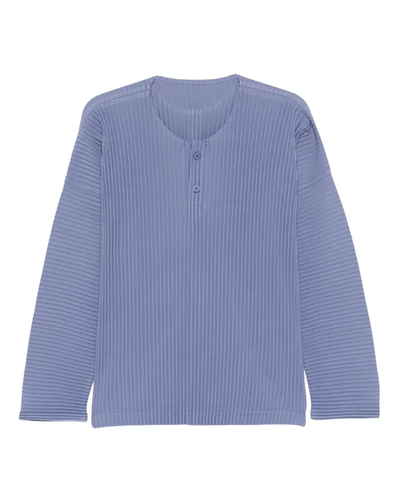 Issey Miyake February T-Shirt mit Falten - Violett Violett