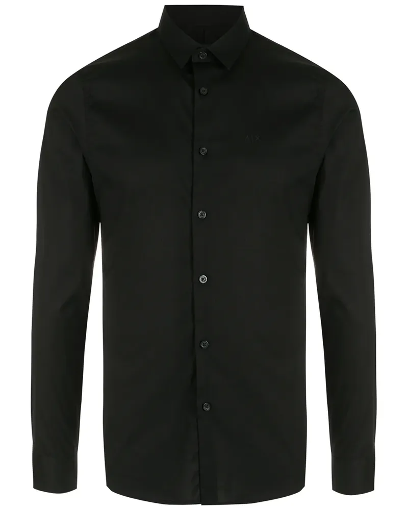 Armani Exchange Klassisches Hemd - Schwarz Schwarz