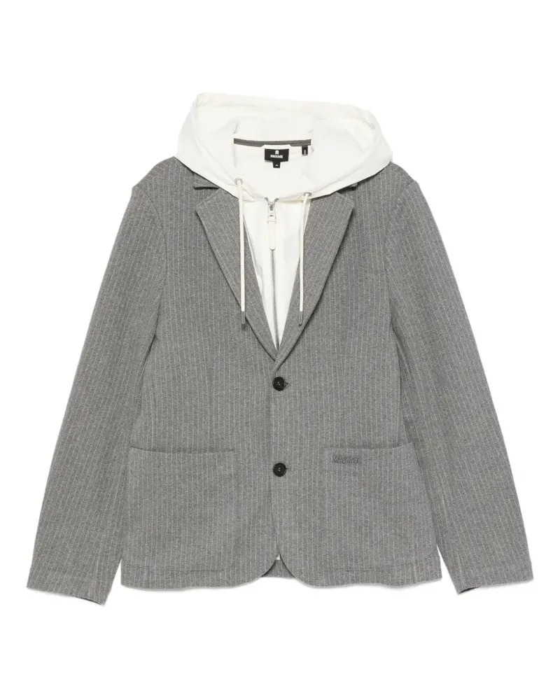 Mackage pinstripe-pattern hooded blazer - Grau Grau
