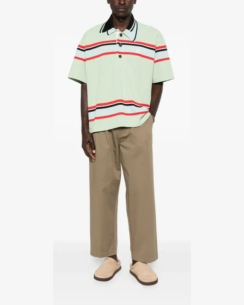 Obey Foster pleated trousers - Grün Grün