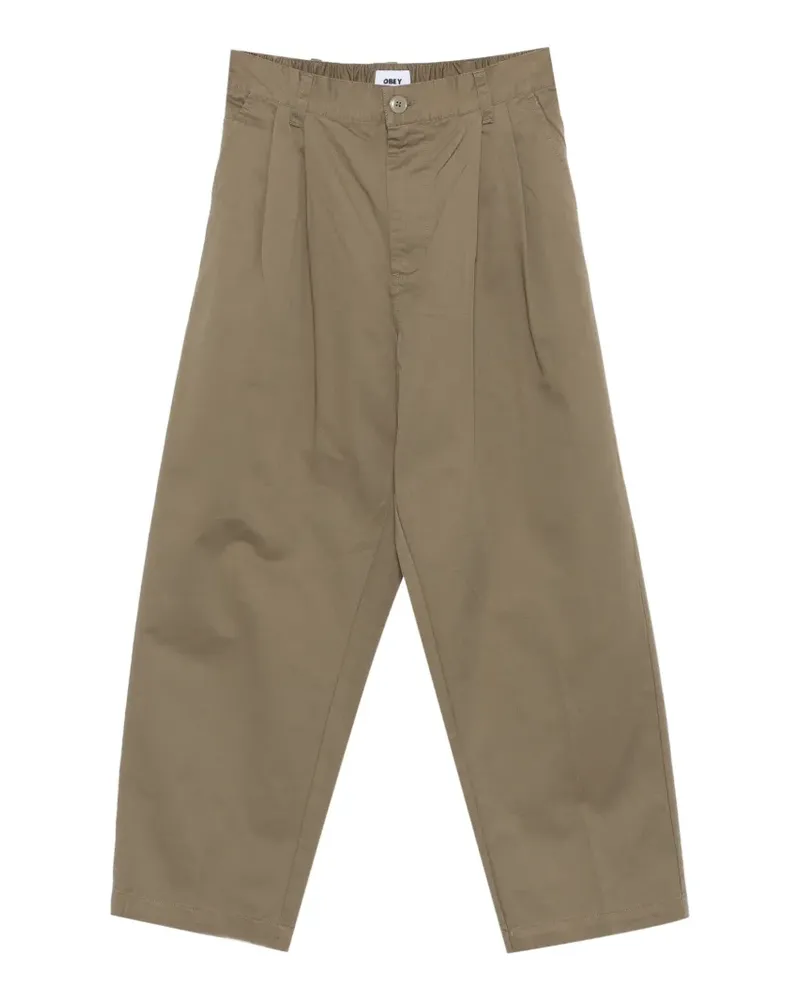 Obey Foster Hose mit Falten - Grün Grün