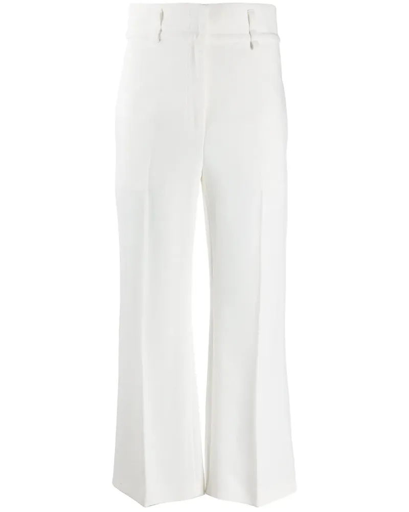 Emilio Pucci Ausgestellte Cropped-Hose - Weiß Weiß