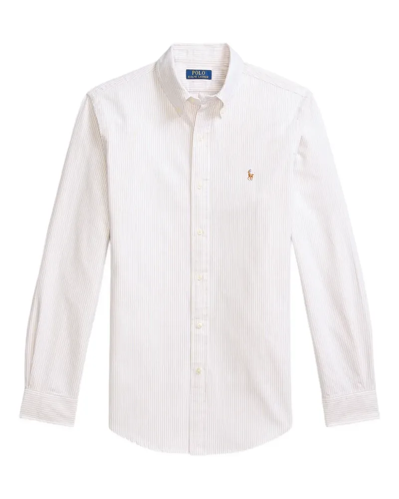 Ralph Lauren Gestreiftes Button-down-Hemd - Nude Nude